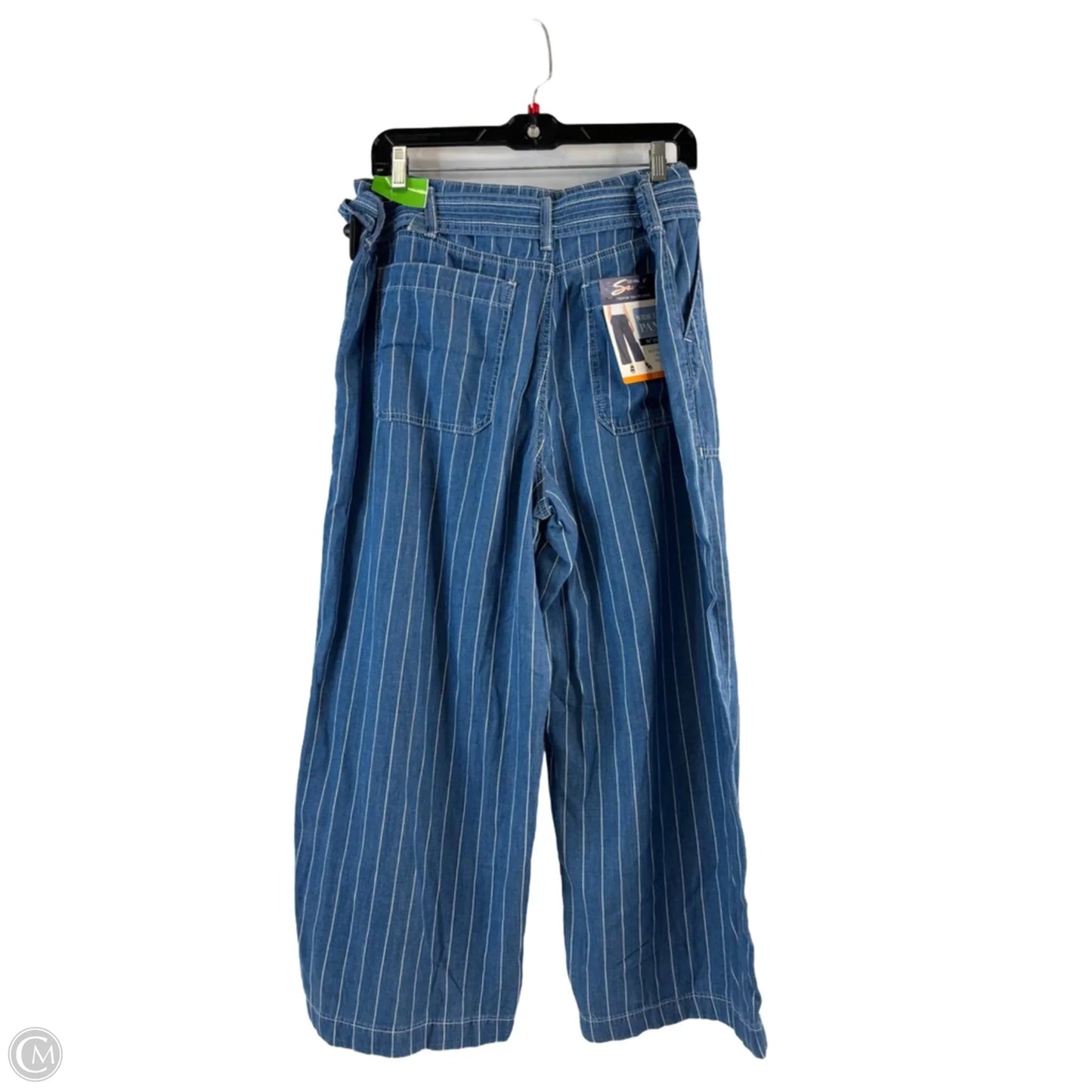 Pants Wide Leg By Seven 7 In Blue & White, Size: 12