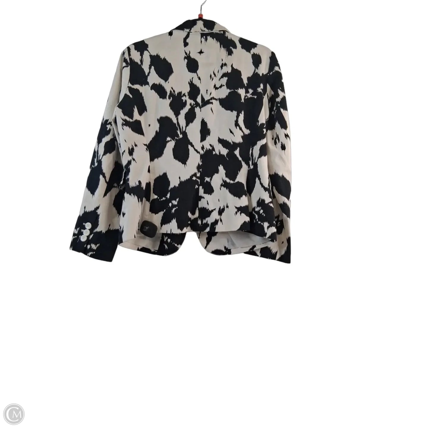 Blazer Designer By Sandro In Black & White, Size: M