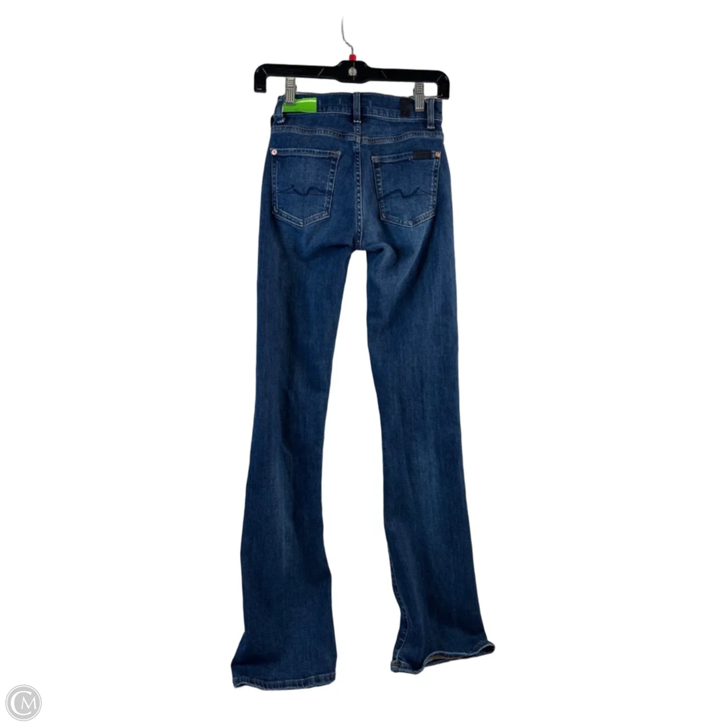 Jeans Boot Cut By 7 For All Mankind In Blue Denim, Size: 2