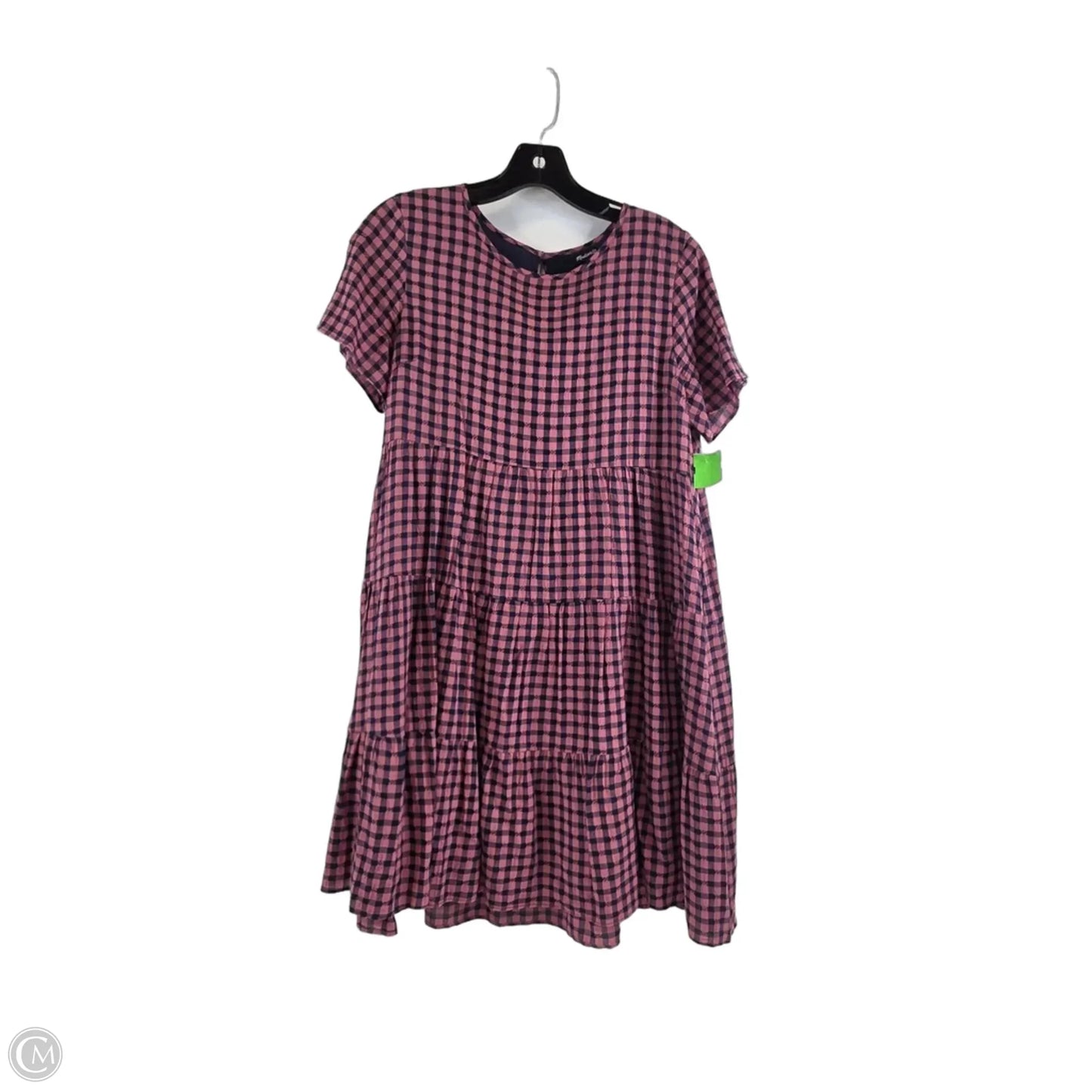 Dress Casual Midi By Madewell In Blue & Pink, Size: M