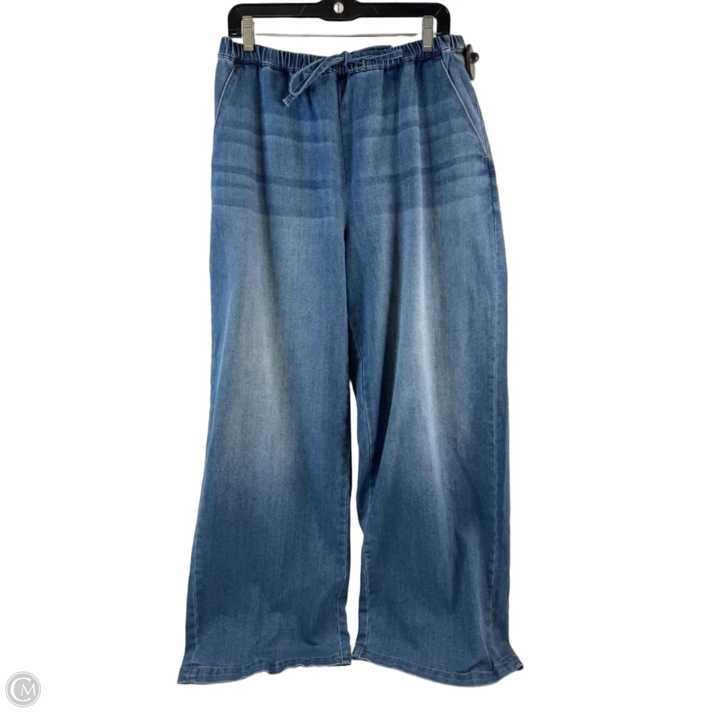 Jeans Wide Leg By Vigoss In Blue, Size: 14