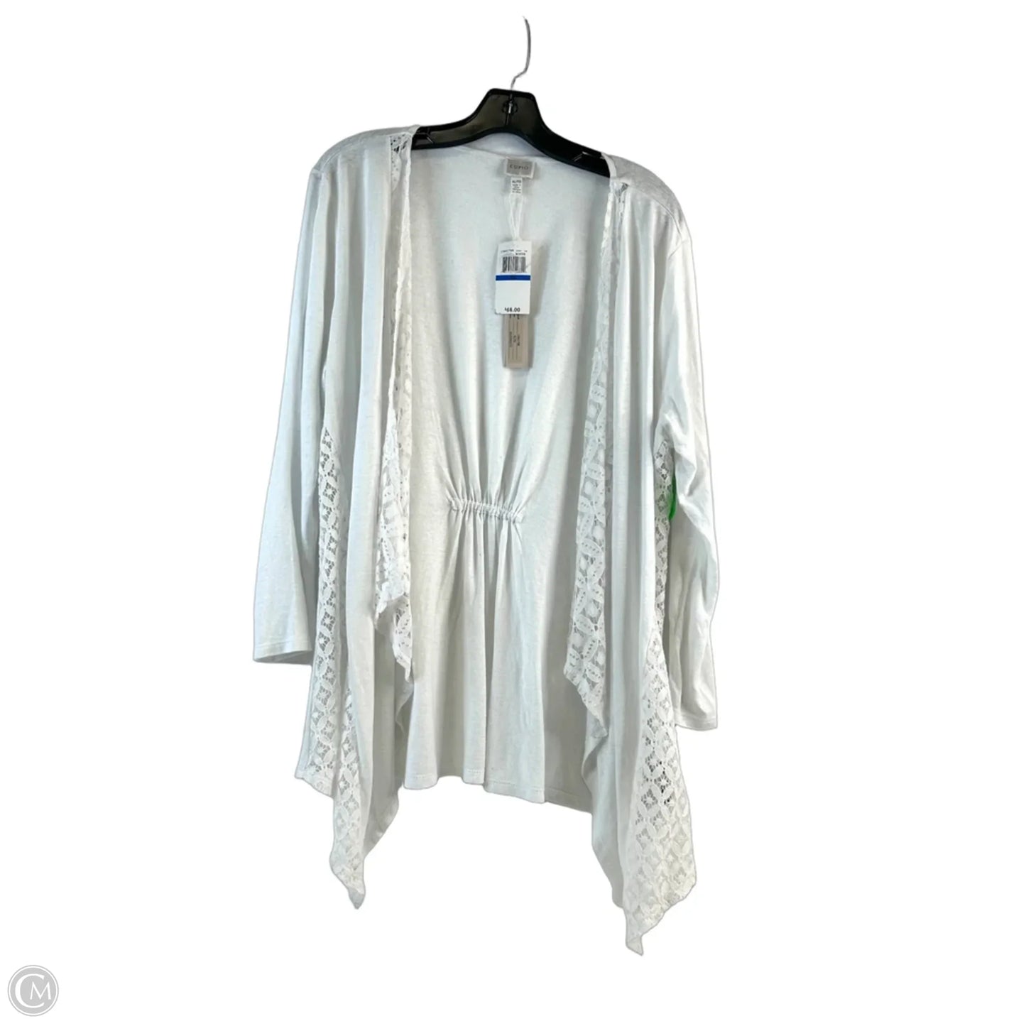 Cardigan By Cupio In White, Size: Xl