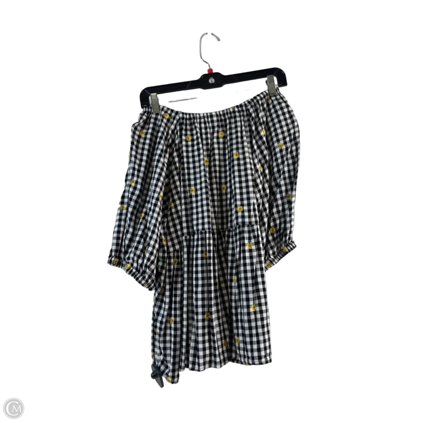 Top Short Sleeve By Old Navy In Black & White, Size: Xl