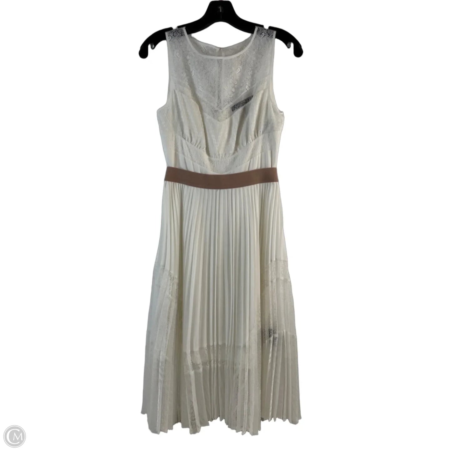 Dress Casual Midi By Bcbgmaxazria In White, Size: Xs