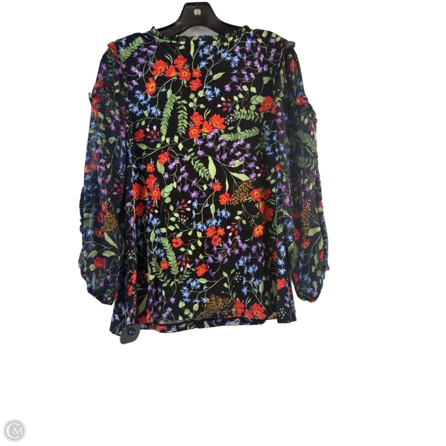 Top Long Sleeve By Maeve In Floral Print, Size: M