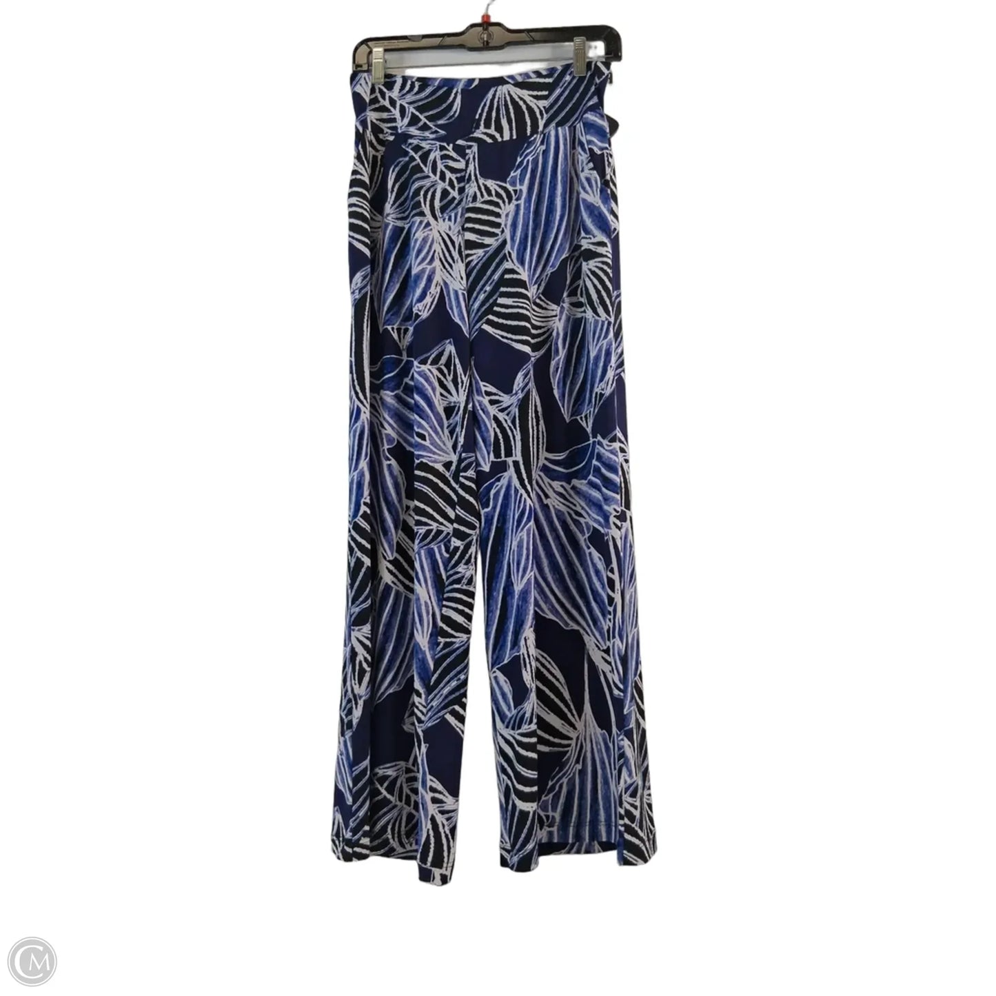 Pants Wide Leg By Clara Sun Woo In Blue & White, Size: 8