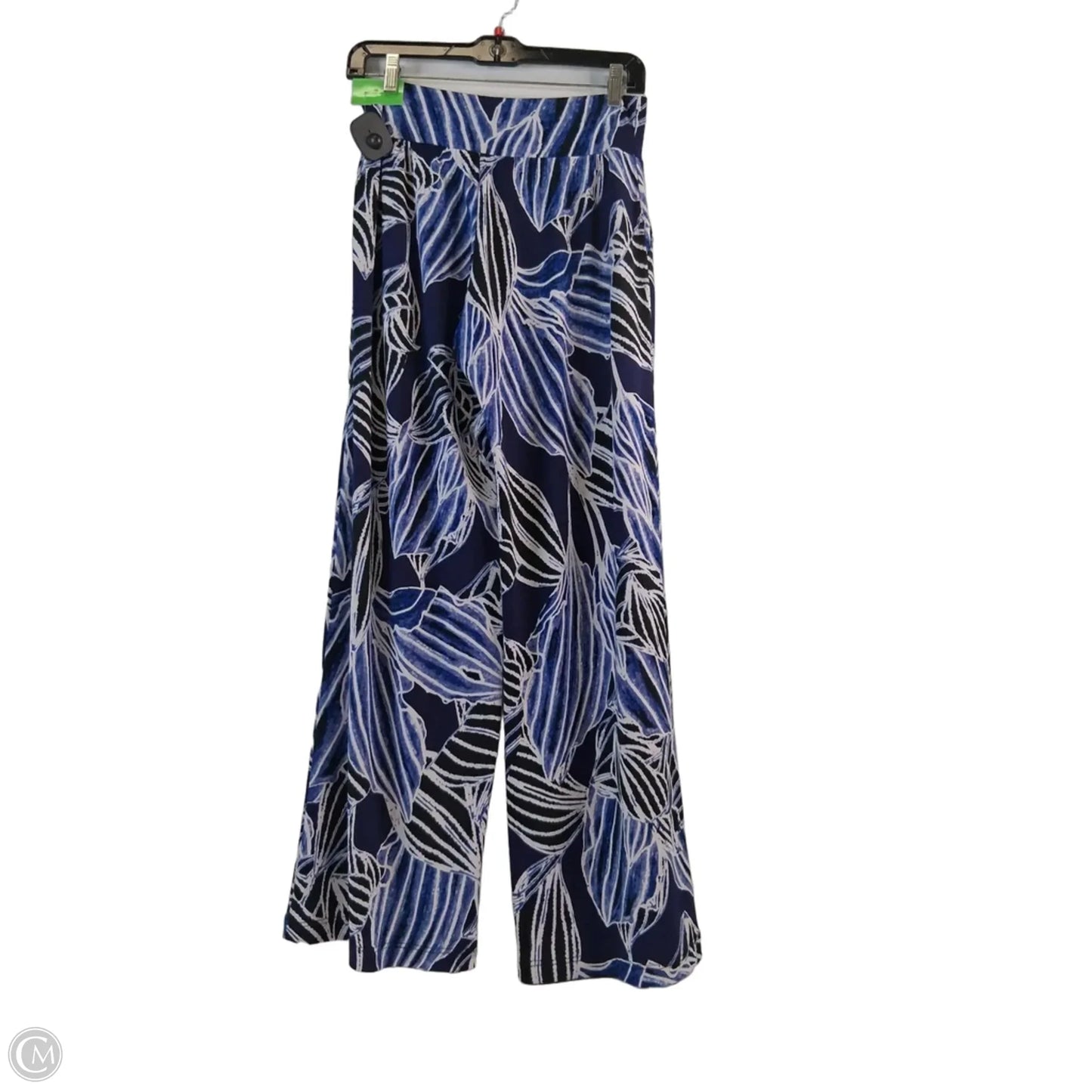 Pants Wide Leg By Clara Sun Woo In Blue & White, Size: 8