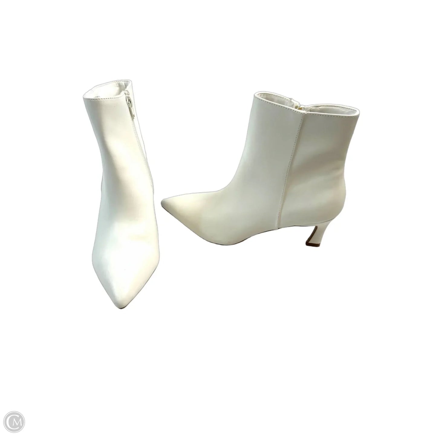 Boots Ankle Heels By Madden Girl In White, Size: 8