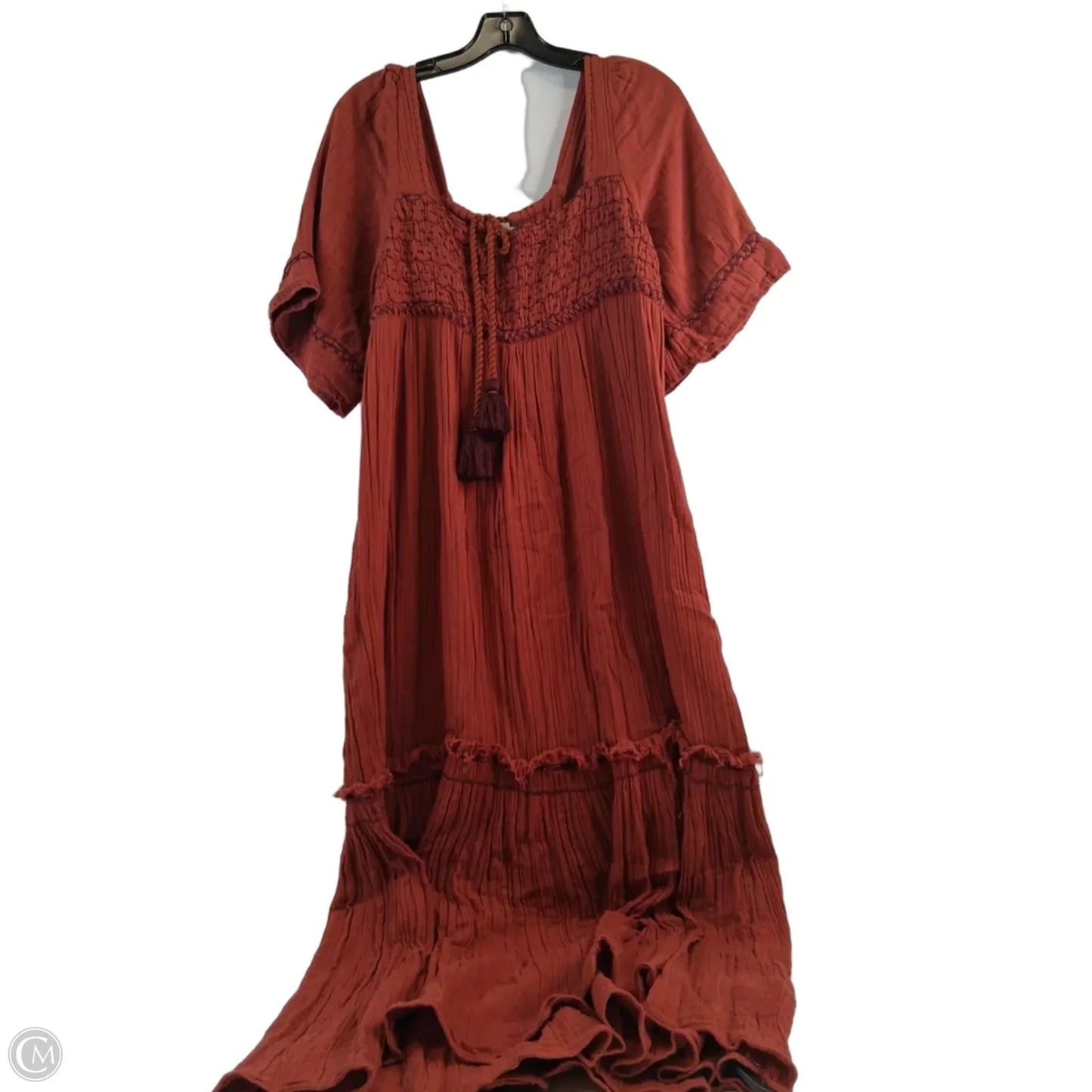 Dress Casual Maxi By Free People In Orange, Size: Sp