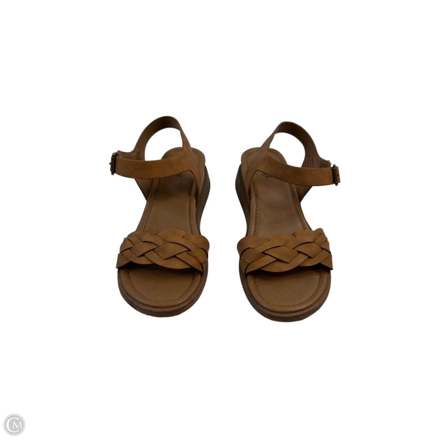 Sandals Heels Wedge By Sofft In Tan, Size: 10