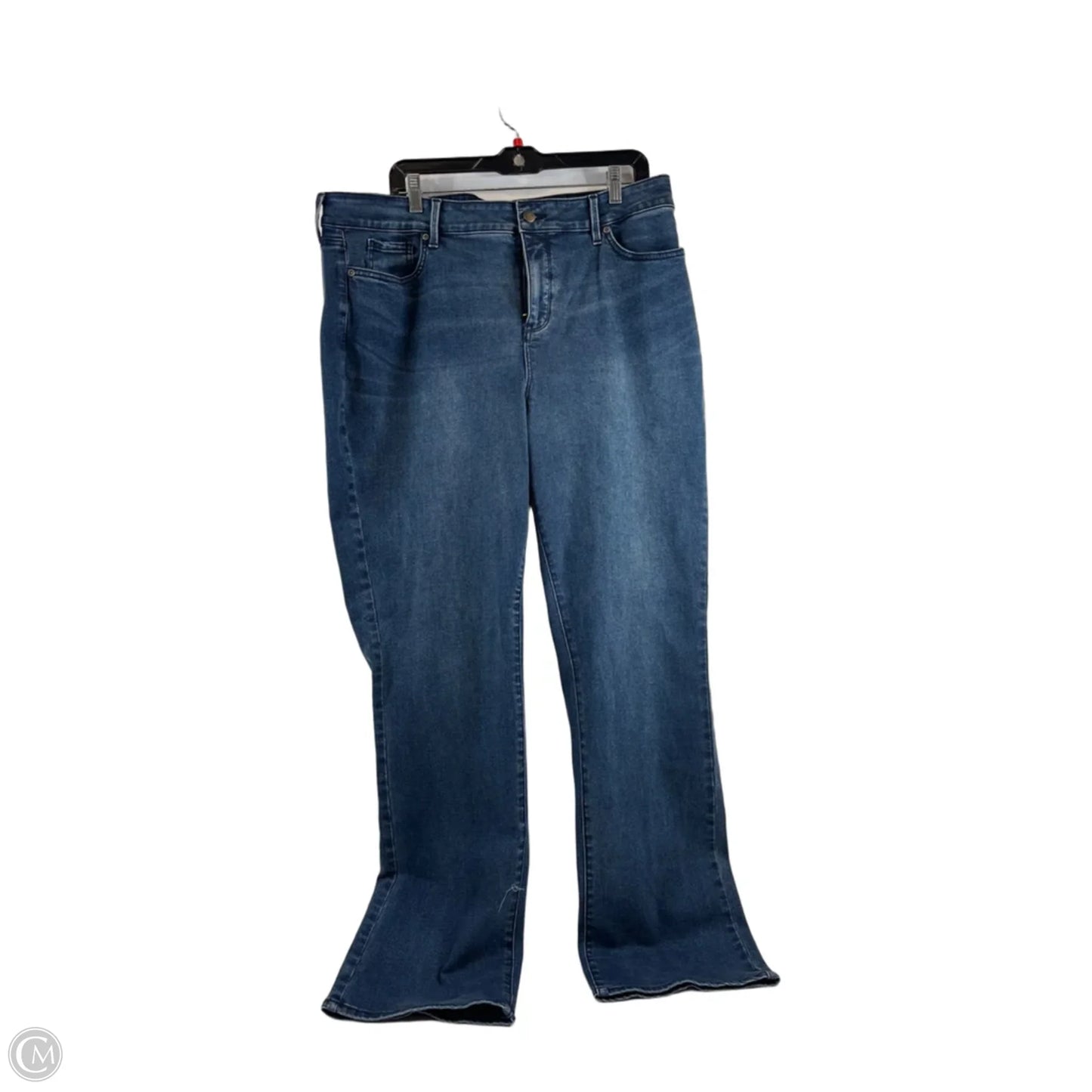 Jeans Straight By Not Your Daughters Jeans In Blue Denim, Size: 18