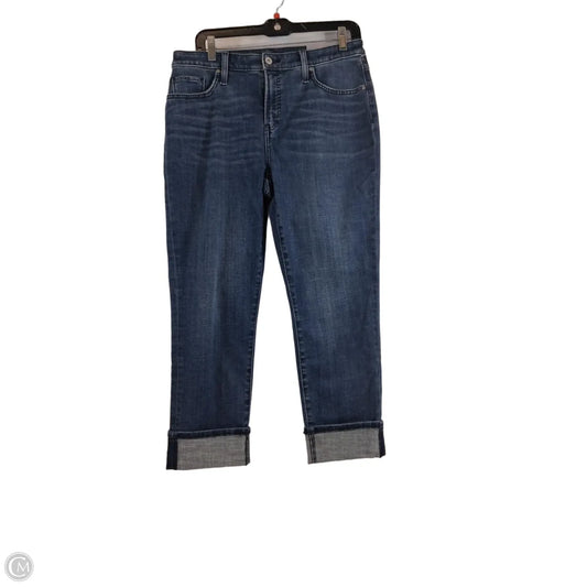 Jeans Cropped By Chicos In Blue Denim, Size: 8