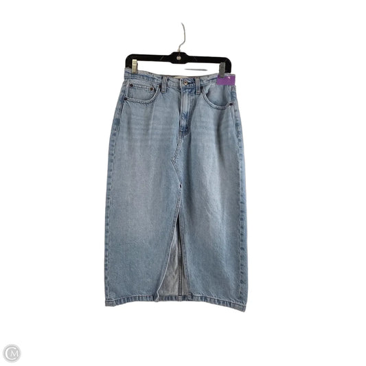 Skirt Maxi By Abercrombie And Fitch In Blue Denim, Size: 4p