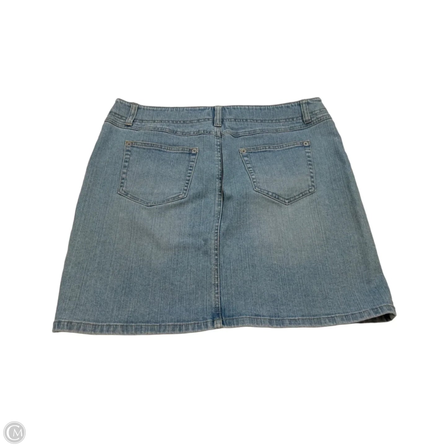 Skirt Midi By Loft In Blue Denim, Size: 10