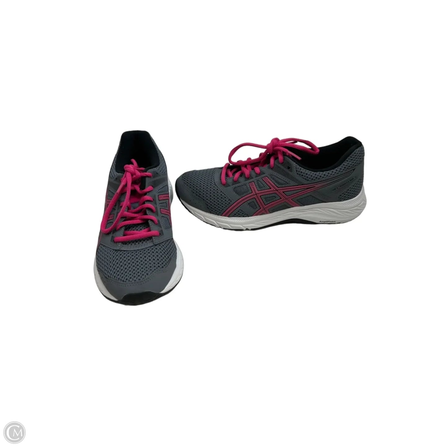 Shoes Athletic By Asics In Grey & Pink, Size: 6.5