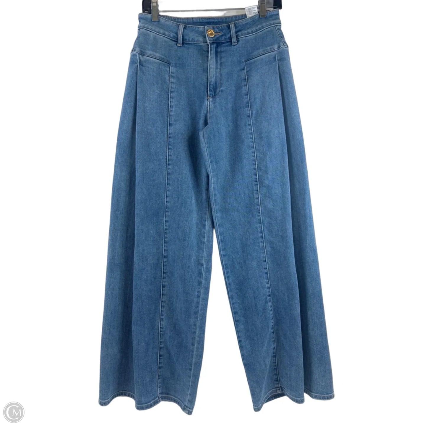 Jeans Wide Leg By Chicos In Blue Denim, Size: 2