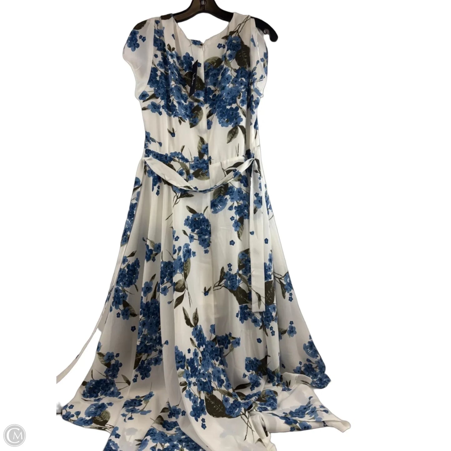 Dress Casual Maxi By Lulus In Blue & White, Size: L