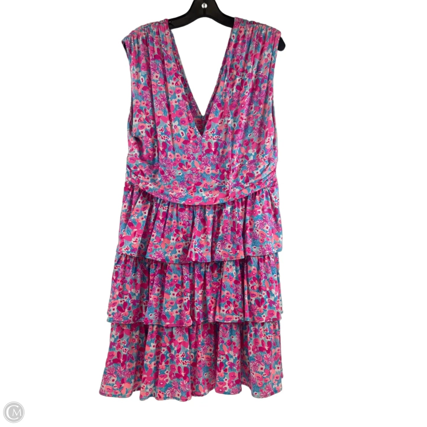 Dress Designer By Lilly Pulitzer In Pink & Purple, Size: Xl