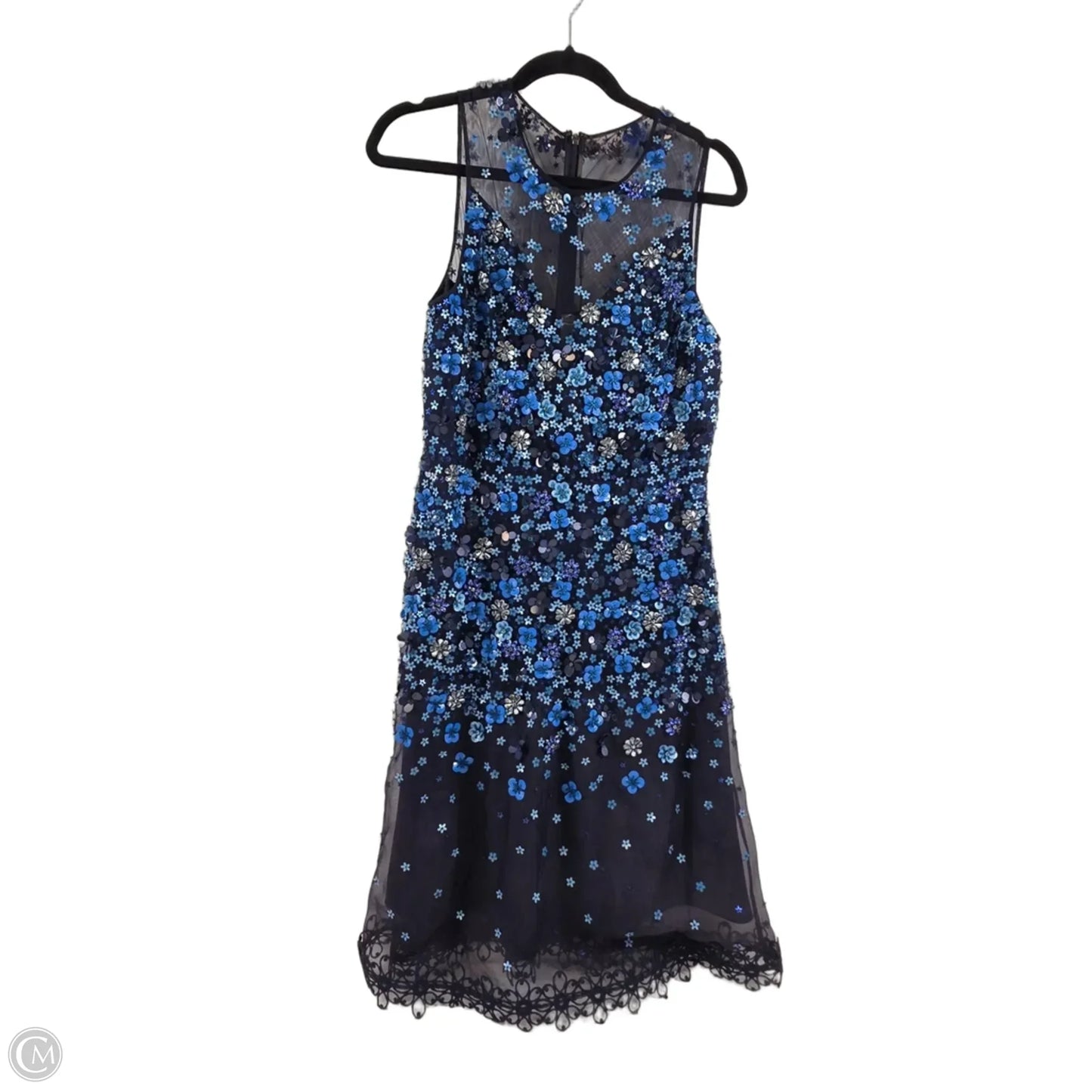 Dress Party Midi By Elie Tahari In Blue, Size: M