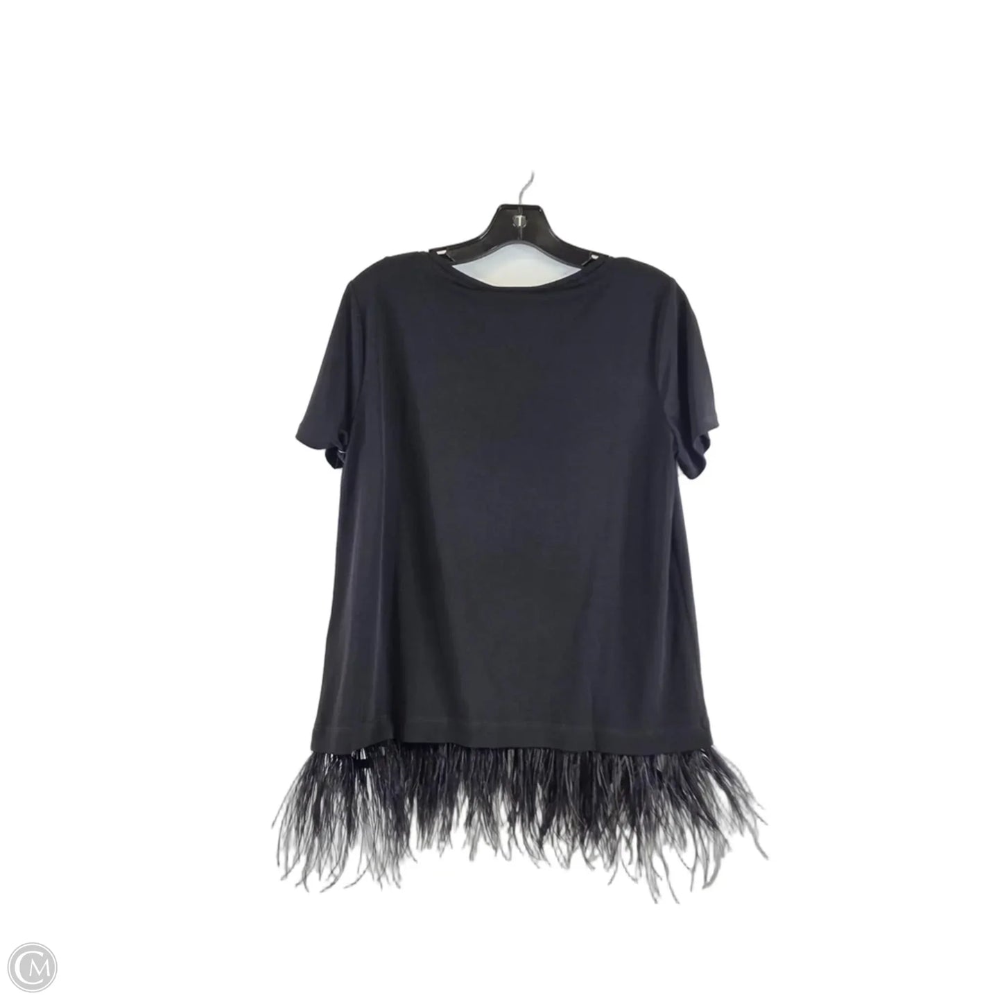 Top Short Sleeve By Calvin Klein In Black, Size: S