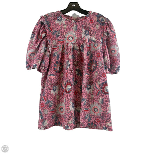 Top Short Sleeve By Loft In Pink & Red, Size: Xl