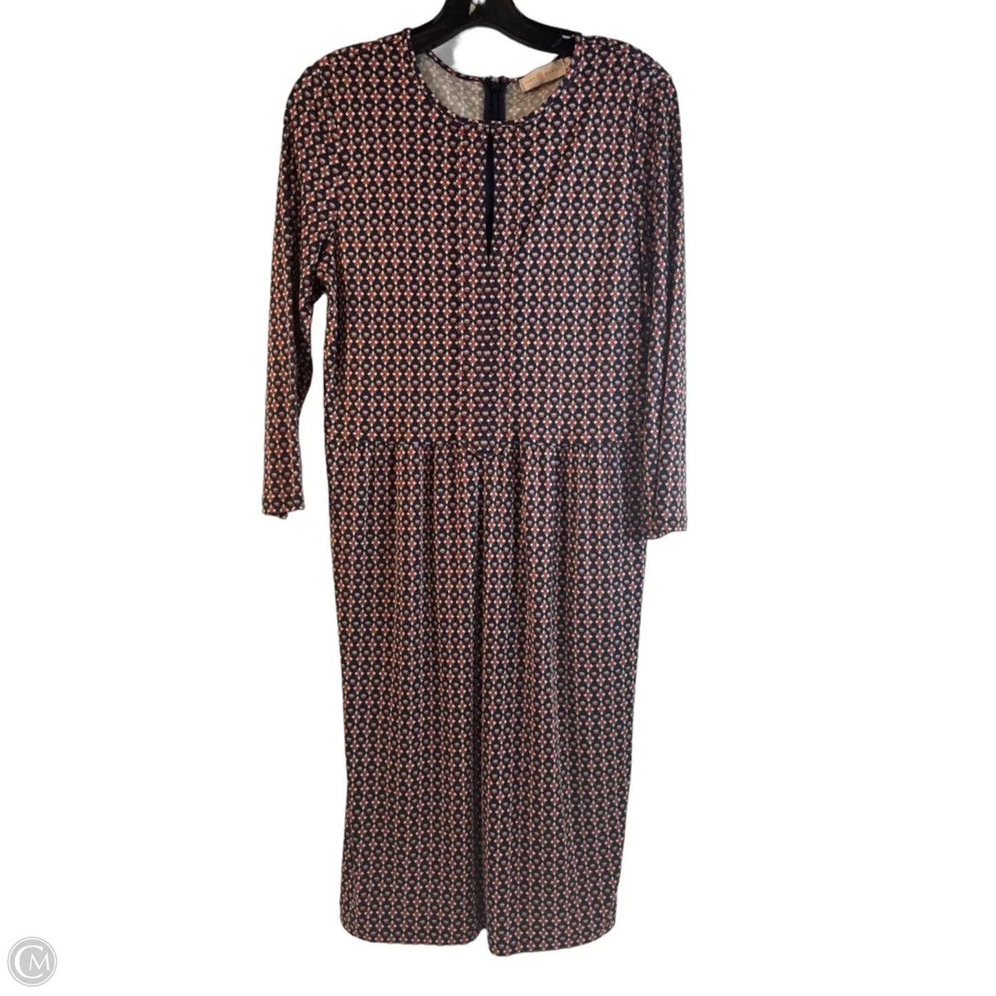 Dress Designer By Tory Burch In Blue & Orange, Size: M