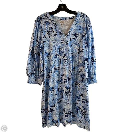 Dress Designer By Lilly Pulitzer In Blue, Size: L