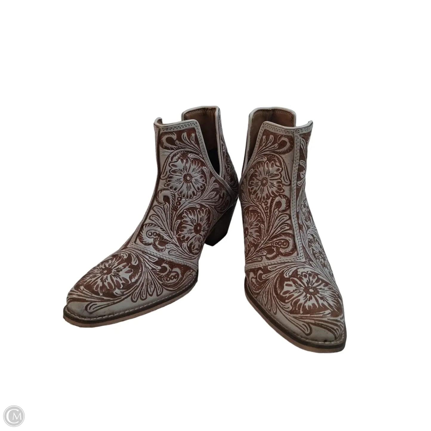 Boots Western By Myra In Tan & White, Size: 8