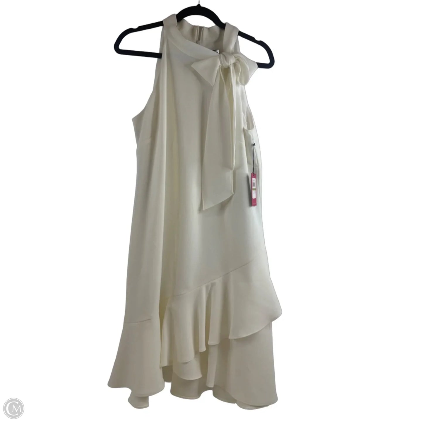 Dress Party Midi By Vince Camuto In Ivory, Size: Xl