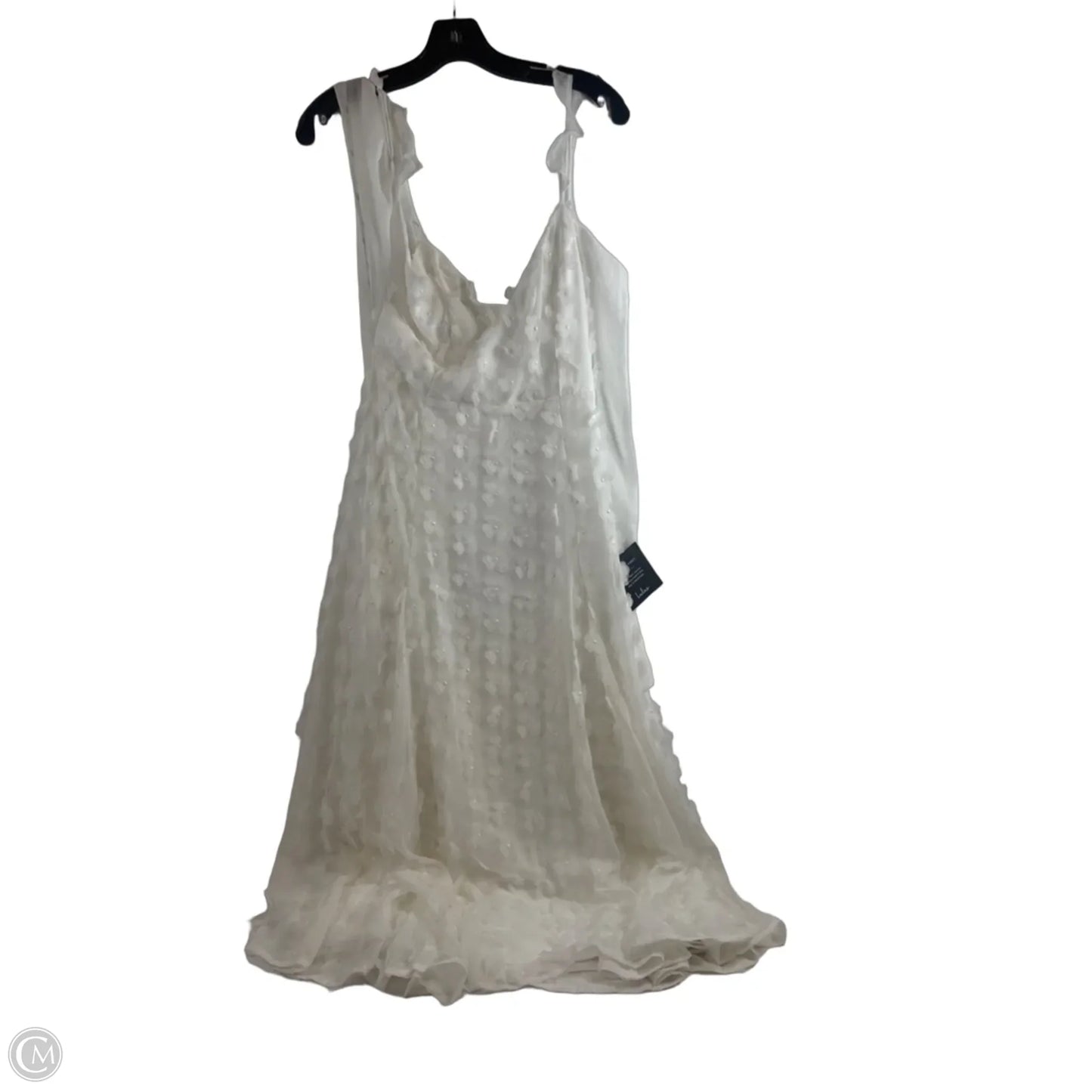 Dress Party Midi By Lulus In White, Size: M