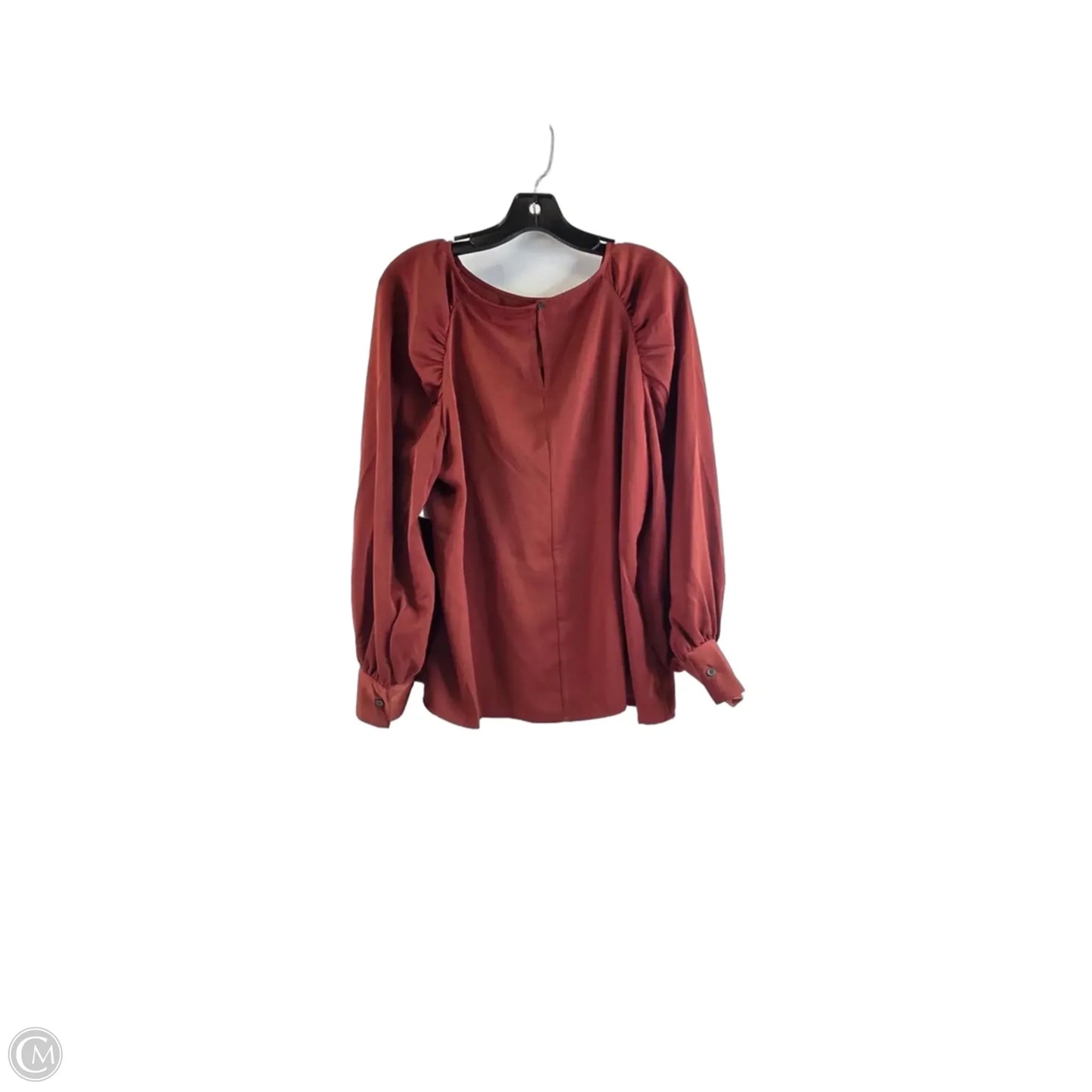 Top Long Sleeve By Banana Republic In Copper, Size: L