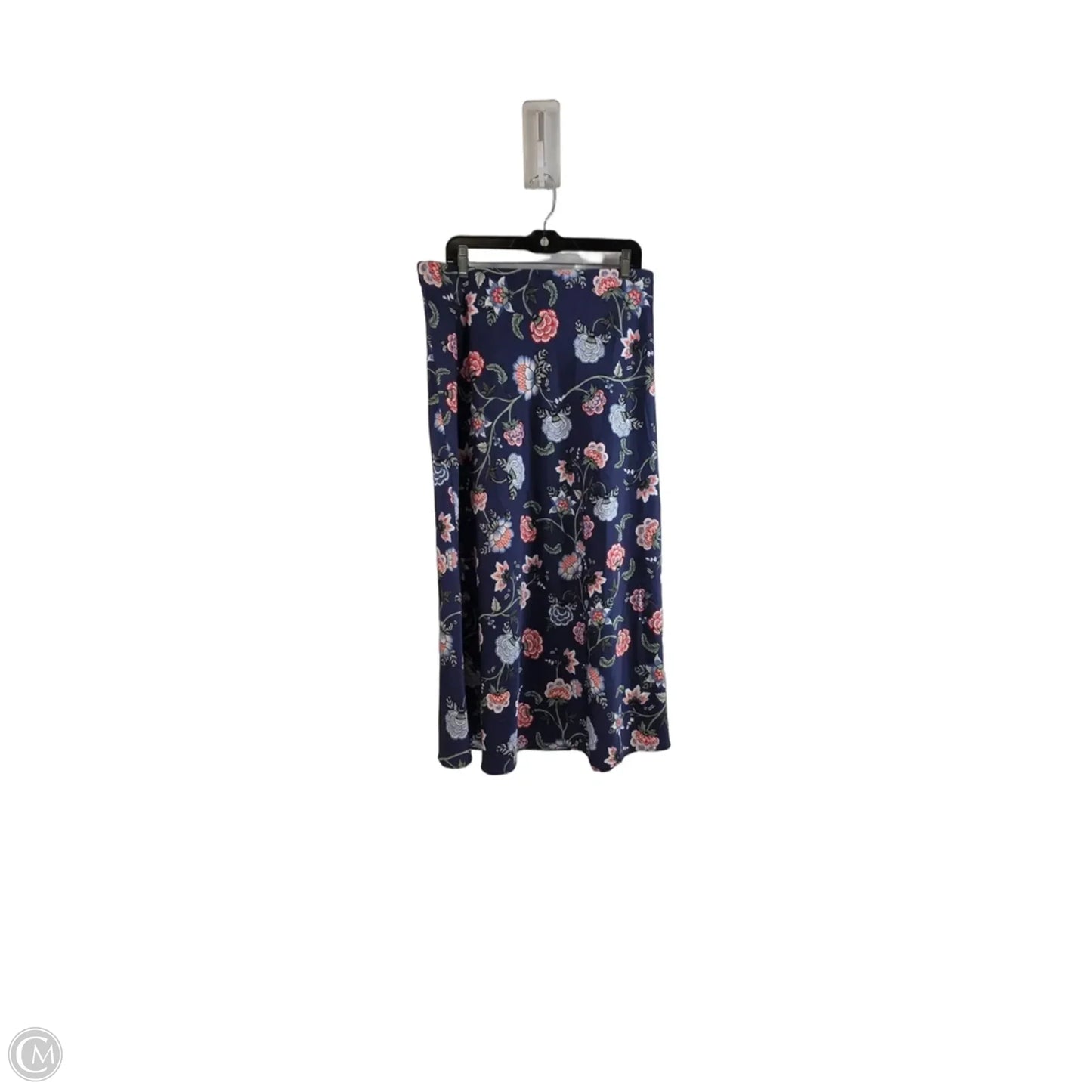 Skirt Maxi By Loft In Blue & White, Size: 12