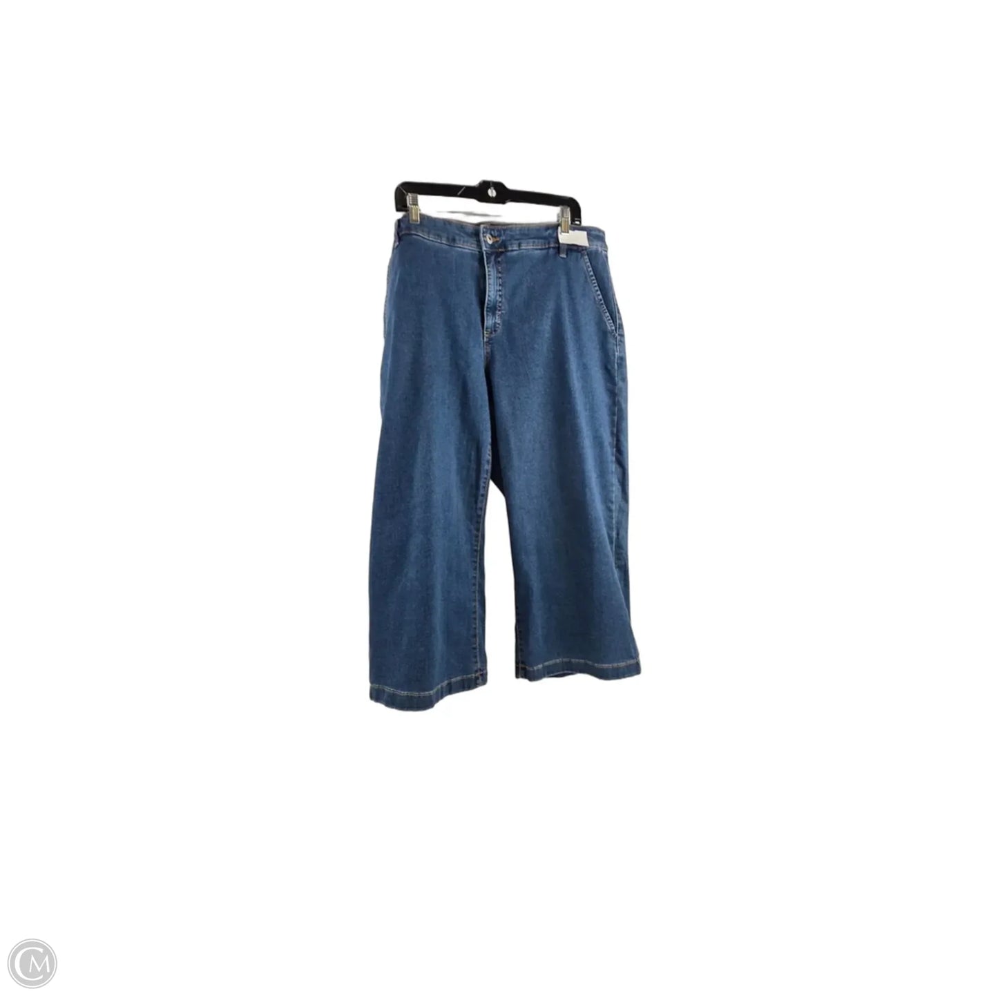 Jeans Wide Leg By Style And Company In Blue Denim, Size: 18