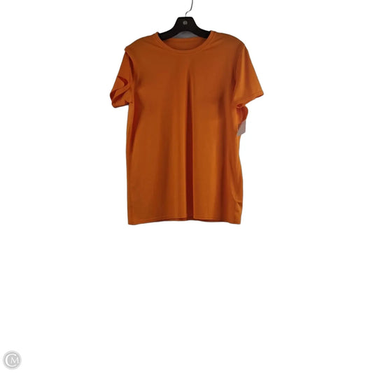 Athletic Top Short Sleeve By Patagonia In Orange, Size: Xl