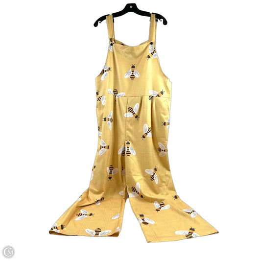 Overalls By Clothes Mentor In Yellow, Size: L