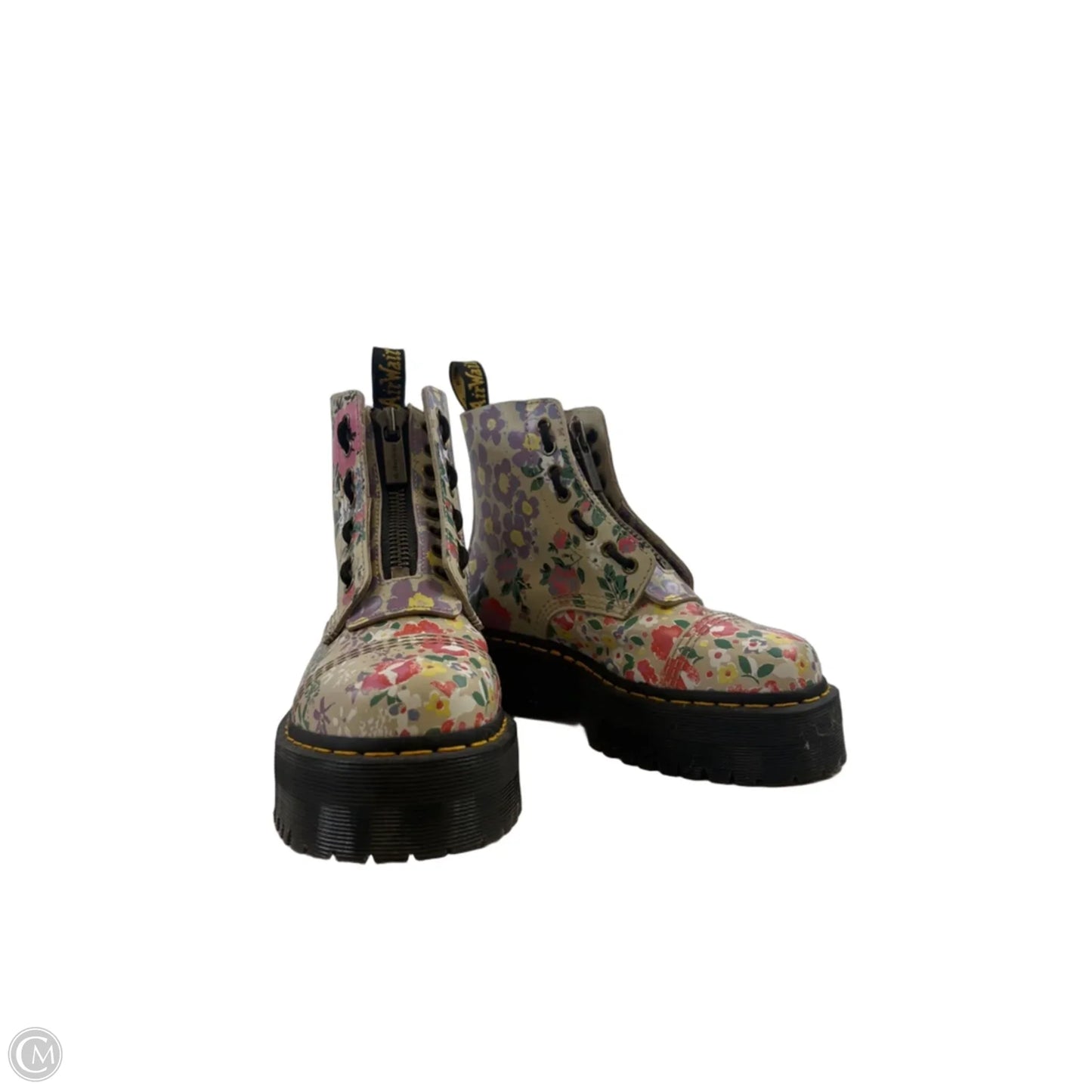 Boots Combat By Dr Martens In Floral Print, Size: 7