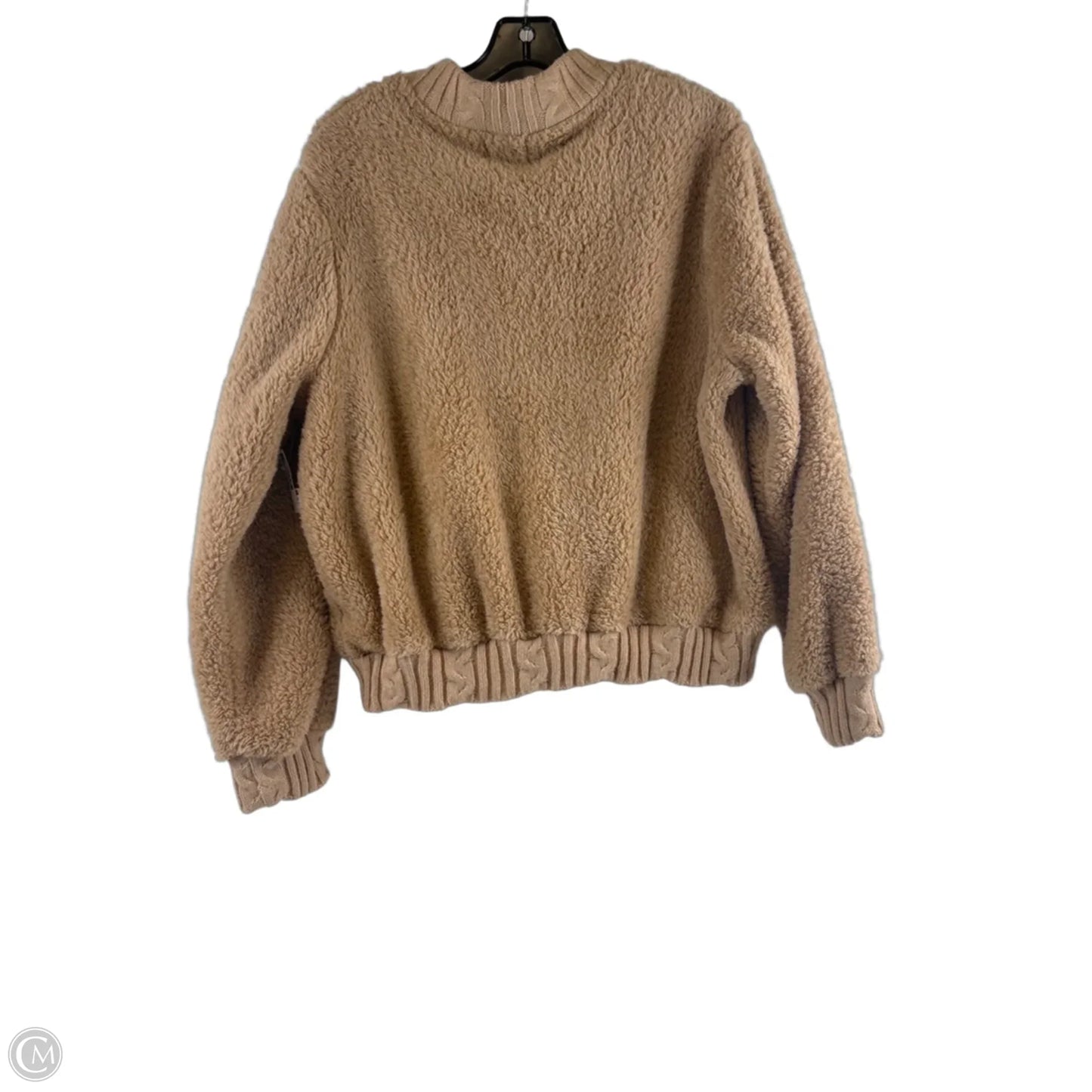 Jacket Faux Fur & Sherpa By Olivia Sky In Brown, Size: L