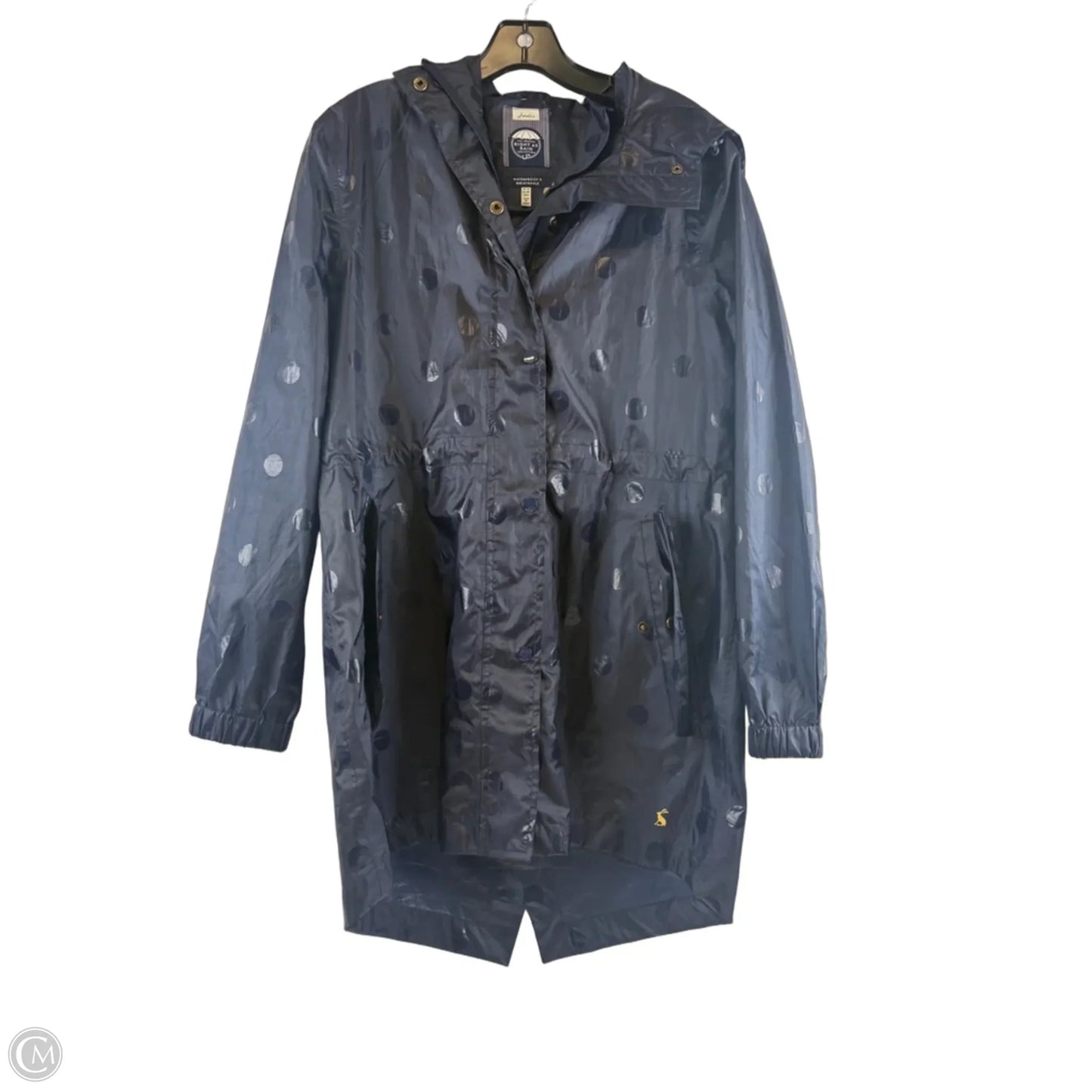 Coat Raincoat By Clothes Mentor In Blue, Size: S