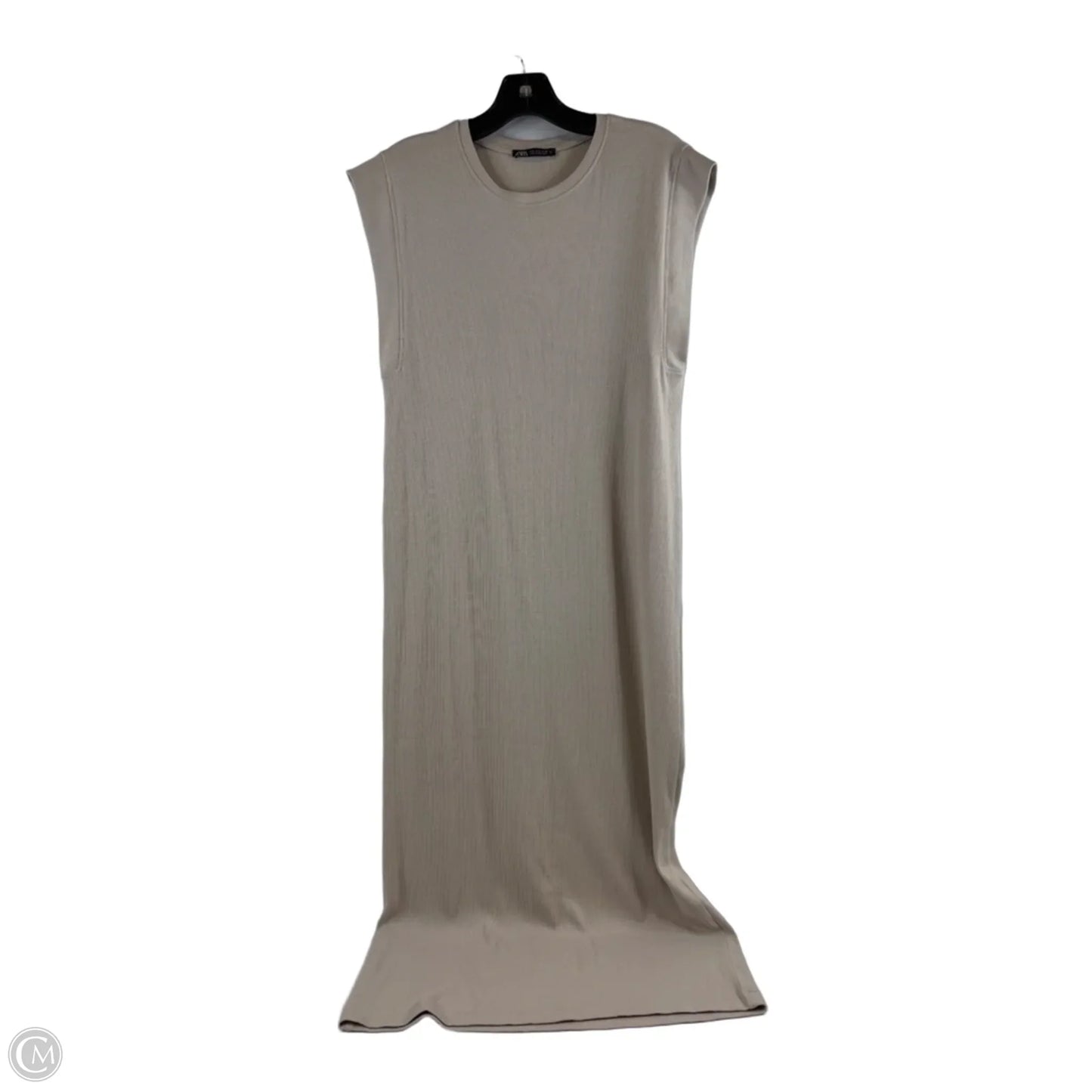 Dress Casual Maxi By Zara In Beige, Size: S