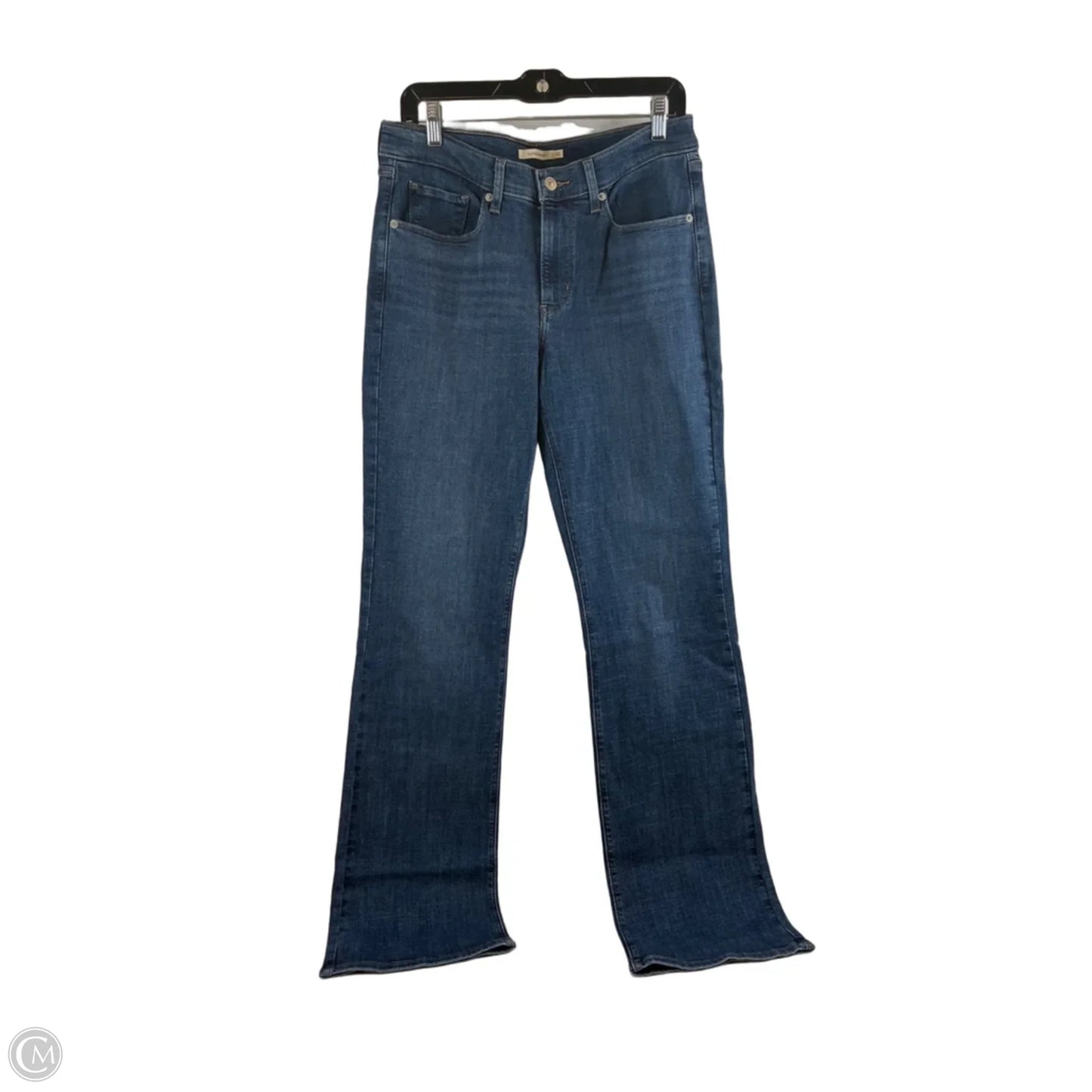 Jeans Boot Cut By Levis In Blue Denim, Size: 10