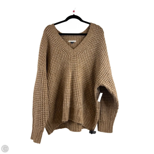 Sweater By American Eagle In Tan, Size: L