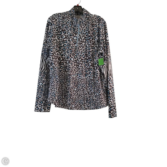 Athletic Top Long Sleeve Crewneck By Clothes Mentor In Animal Print, Size: Xxl