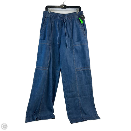 Pants Wide Leg By Banana Republic In Blue Denim, Size: 10