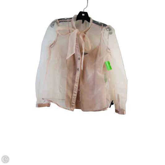 Top Long Sleeve By White House Black Market In Pink, Size: S