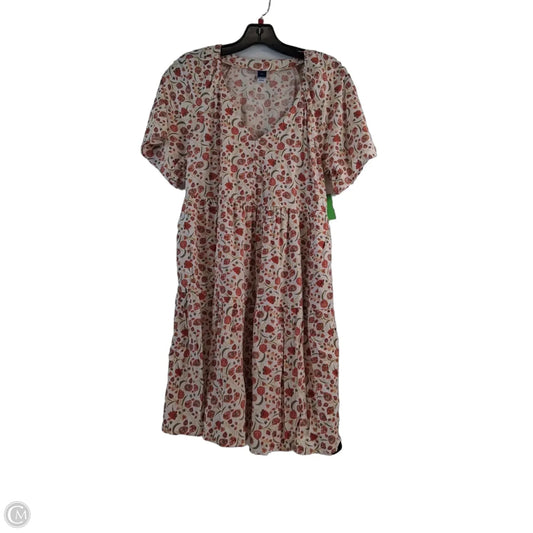 Dress Casual Midi By Old Navy In Orange & Yellow, Size: Xs