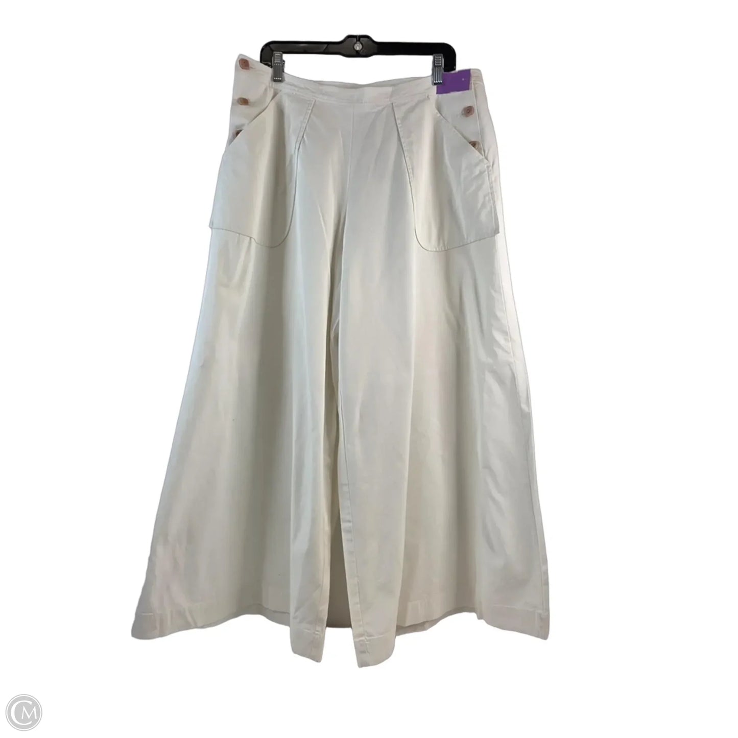 Pants Wide Leg By Clothes Mentor In White, Size: 14