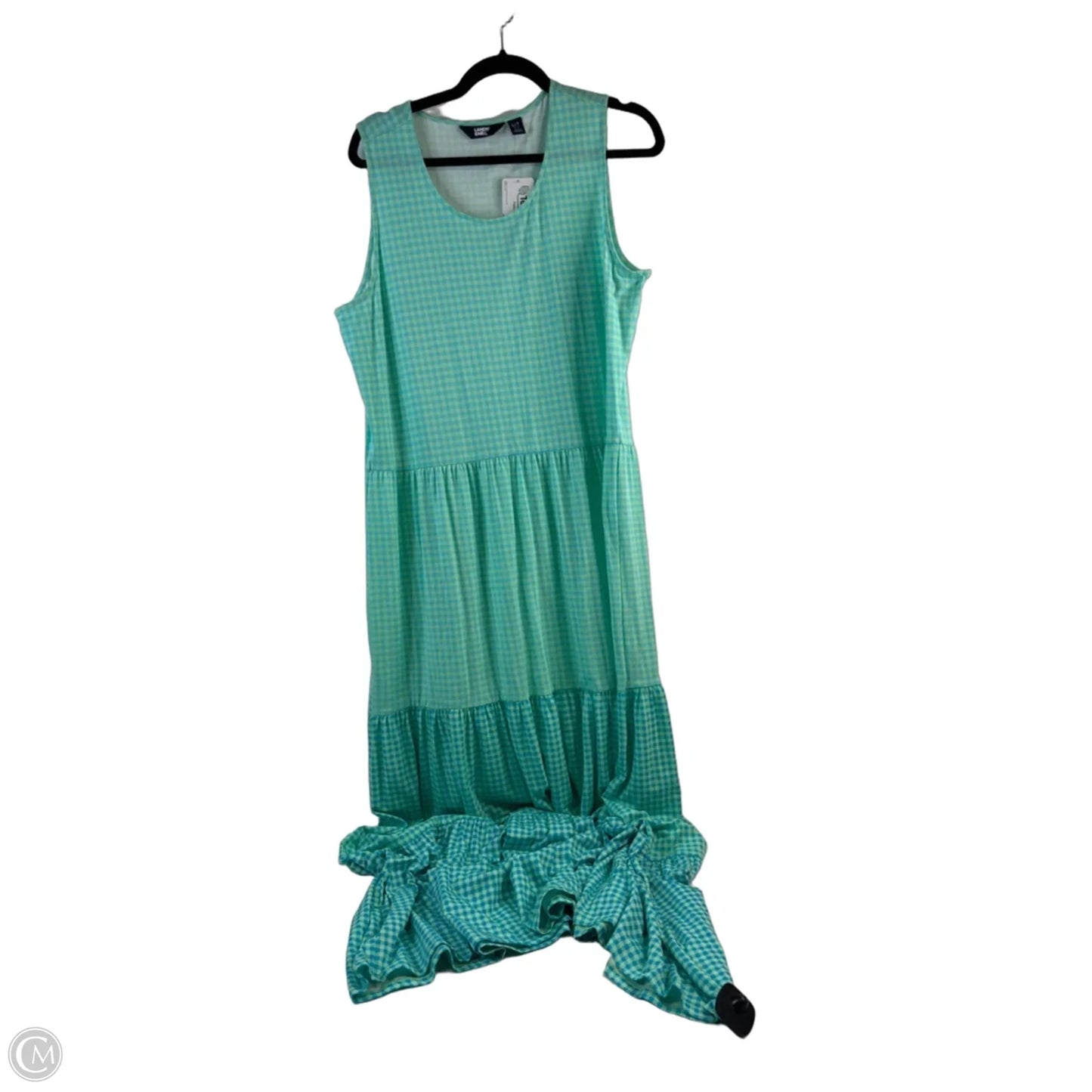 Dress Casual Maxi By Lands End In Green, Size: L