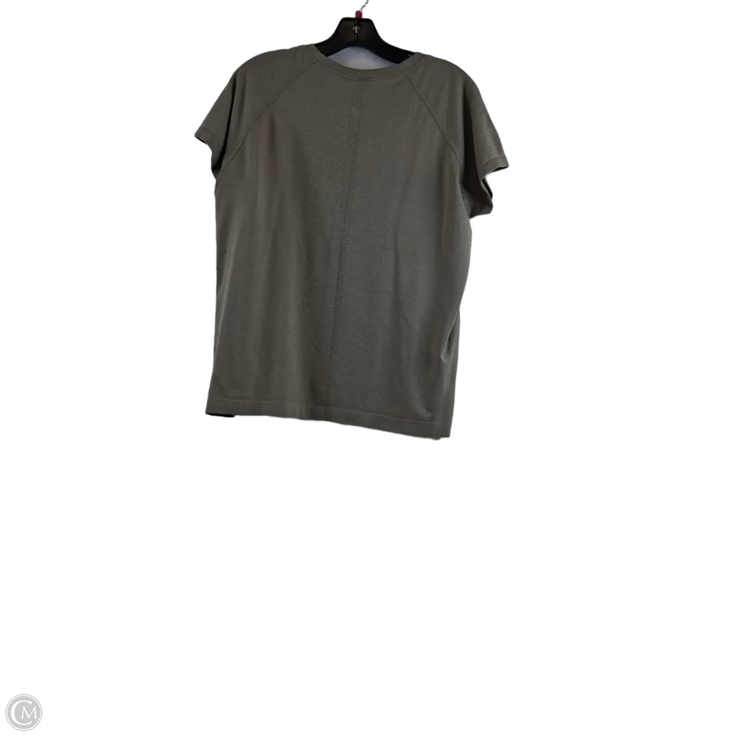 Athletic Top Short Sleeve By Lululemon In Green, Size: 16