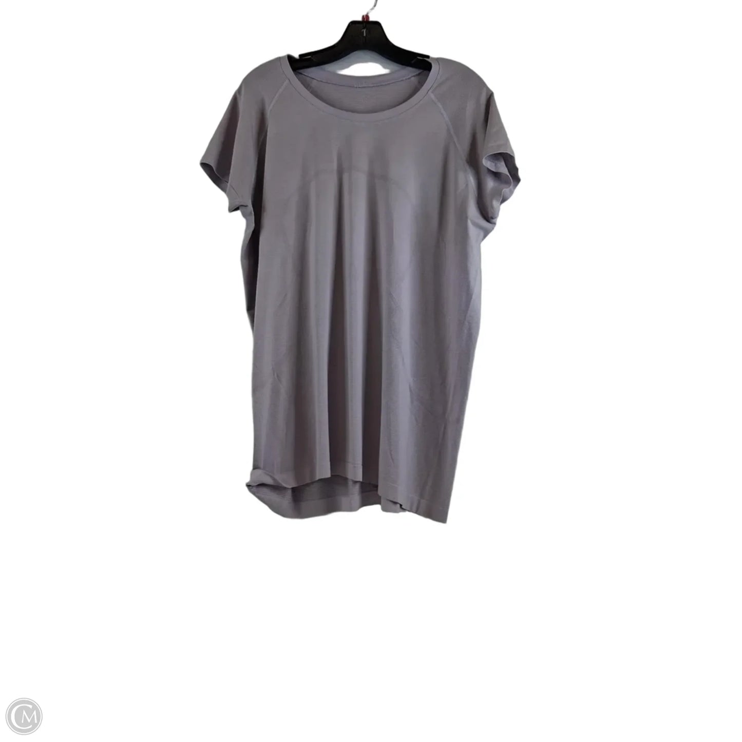 Athletic Top Short Sleeve By Lululemon In Purple, Size: 18