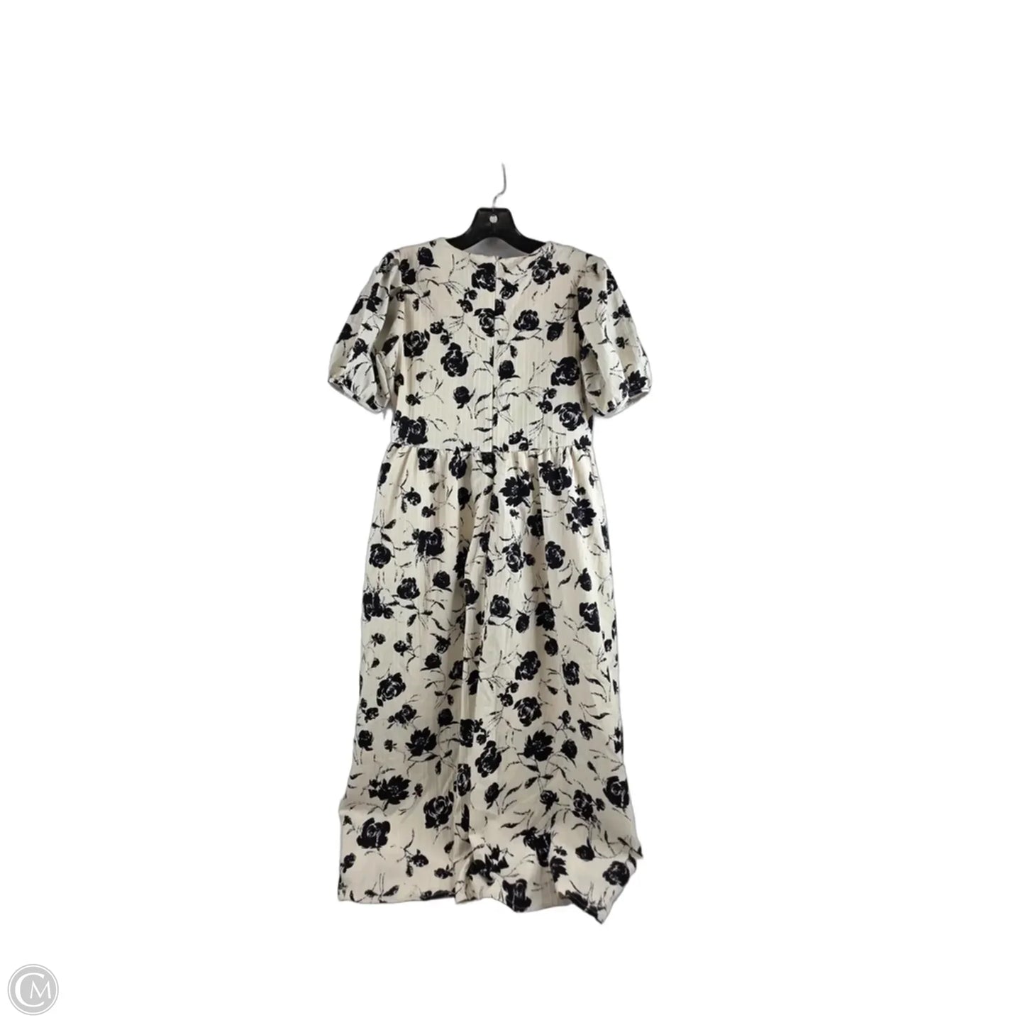 Dress Casual Midi By Dazy In Black & Cream, Size: S